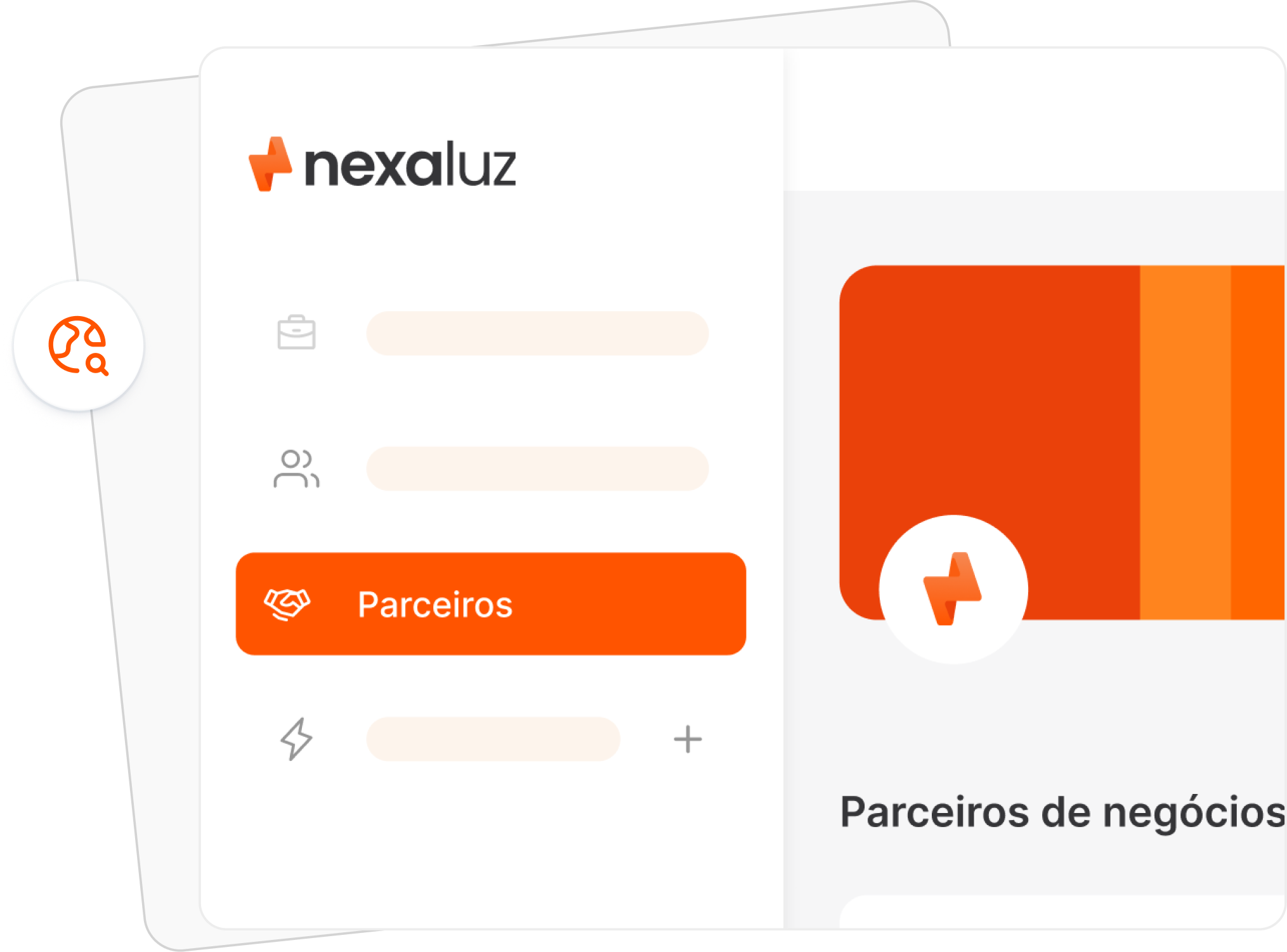 Painel de controle da plataforma NexaLuz